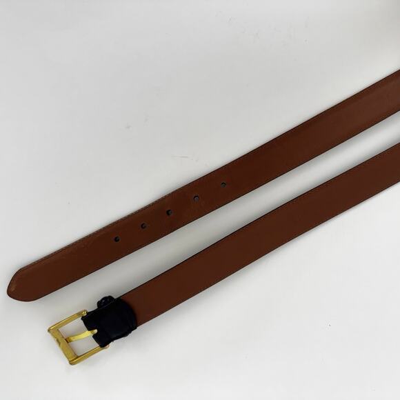 Coach Burnished Cowhide Leather Belt Black Men’s 34" (85 cm) 5950 - Picture 6 of 11